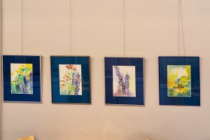 Heike Dittrich in der Stadtbibliothek