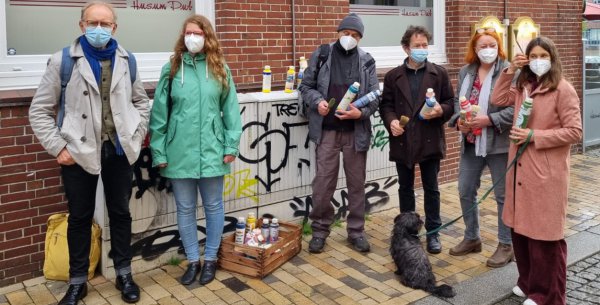 Eva Muggenthaler, Sigrid Stegemann, Nikolaus Cramer, Carlos Morscheck, Silke Andreas (AktivRegion) und Dieter Pelties (Kunstverein) - v.r.
