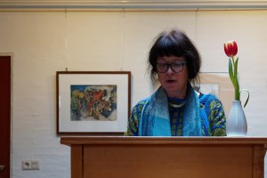 Andrea Claussen bei der Eröffnung