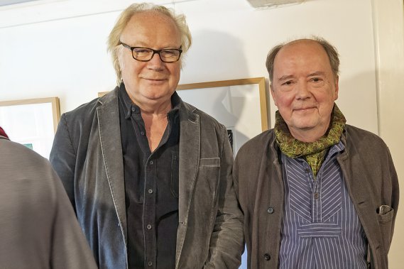 Manuel Knortz (re.) und Musikerfreund Detlef Petersen