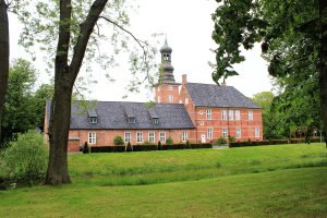 Seitenansicht des Schlosses